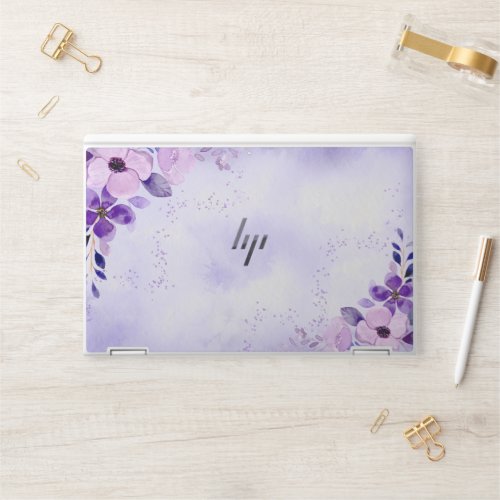 Watercolor Blue FlowersHP EliteBook X360 1030 G3 HP Laptop Skin