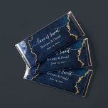 Watercolor Blue Gold Marble Geode Love Is Sweet Hershey Bar Favors<br><div class="desc">Elegant Watercolor Blue and Gold Marble Agate Geode Chocolate Candy Bar Wedding Favors. Modern Calligraphy Script Love Is Sweet with Bride & Groom Names and Date.</div>