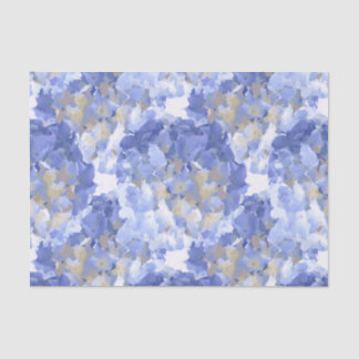 Watercolor Blue Hydrangea Flowers Tissue Paper