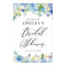 Watercolor Blue Hydrangeas Bridal Shower Welcome