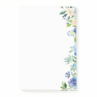 Watercolor Blue Hydrangeas Personalized Notepad