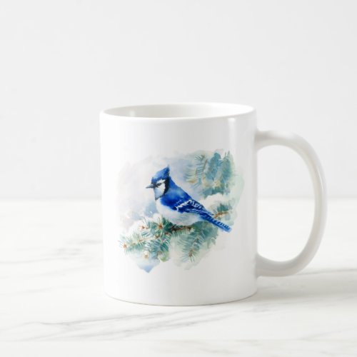 Watercolor Blue Jay Classic Mug