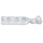 watercolor blue jellyfish beach design ribbon hair tie (Right)