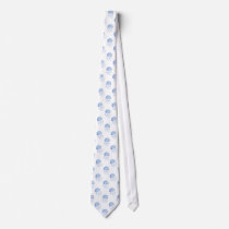 watercolor blue jellyfish beach design tie