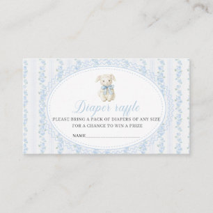  Watercolor   blue little lamb baby Enclosure Card
