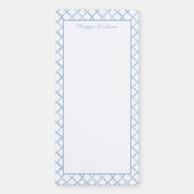 Watercolor Blue Notepad (Front)