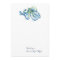 Watercolor Blue Octopus Thank You Stationery