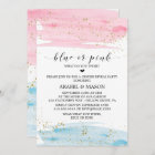 Watercolor Blue or Pink Gender Reveal Party