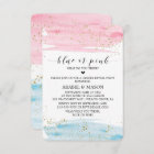 Watercolor Blue or Pink Gender Reveal Party