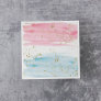 Watercolor Blue or Pink Gender Reveal Party Napkins