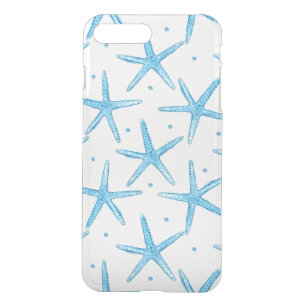 Watercolor Blue Sea Stars Pattern iPhone 8 Plus/7 Plus Case
