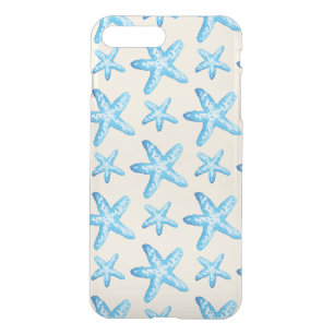 Watercolor Blue Starfish Pattern iPhone 8 Plus/7 Plus Case