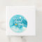 Watercolor Blue Turquoise Gold THANK YOU Wedding