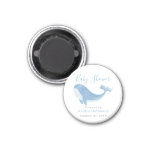 Watercolor Blue Whale Baby Shower Magnet at Zazzle