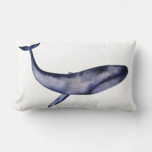 Watercolor Blue Whale