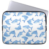 Colorful Whale Designer Laptop Sleeve Whale Pattern Custom 
