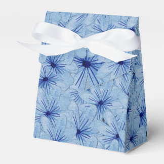 Watercolor Blue Wild Flowers Bouquet Favor Boxes