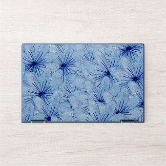 Watercolor Blue Wild Flowers Bouquet HP Laptop Skin