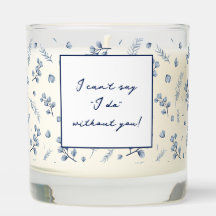 Watercolor Blue Wildflowers Bridesmaid Photo