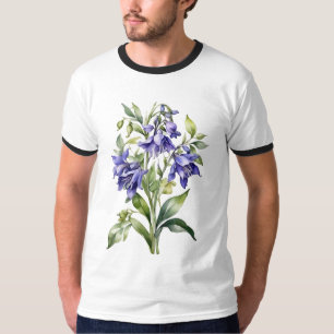 Watercolor Bluebell Flower T-Shirt