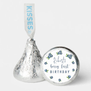 Watercolor blueberries 1st birthday party hershey®'s kisses®