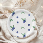 Watercolor blueberry berry sweet birthday  paper plates<br><div class="desc">Blue Watercolor blueberry berry sweet birthday Paper Plates
Matching items are available.</div>