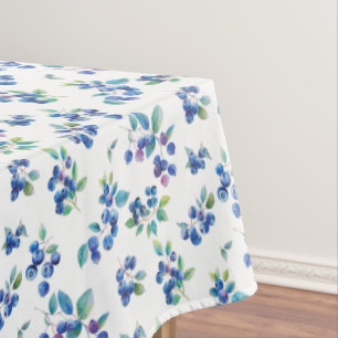 Watercolor Blueberry Tablecloth