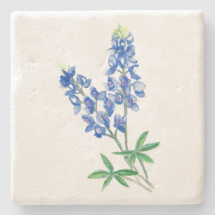 Watercolor Bluebonnet 3 Stone Coaster