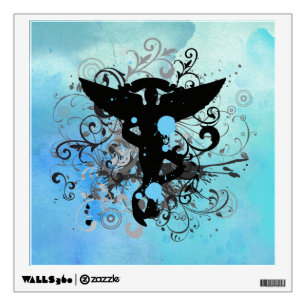 Watercolor {blues} Chiropractic Wall Decal