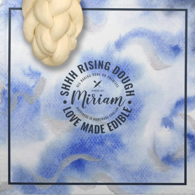 Watercolor Blues Rising Dough Cover & Cloth Napkin (Creator Uploaded)
