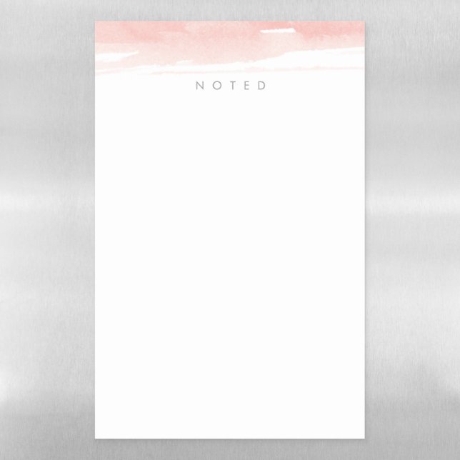 Watercolor Blush Magnetic Dry Erase Sheet (Vertical)