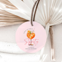 Watercolor Blush Pink Aperol Spritz Bridal Shower