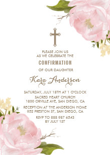 confirmation invitations zazzle