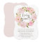 Watercolor Blush Pink Peony Wreath Baby Sprinkle