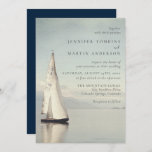 Watercolor Boat Nautical Lake Wedding Invitations at Zazzle