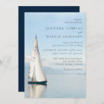 Watercolor Boat Nautical Lake Wedding Invitations at Zazzle
