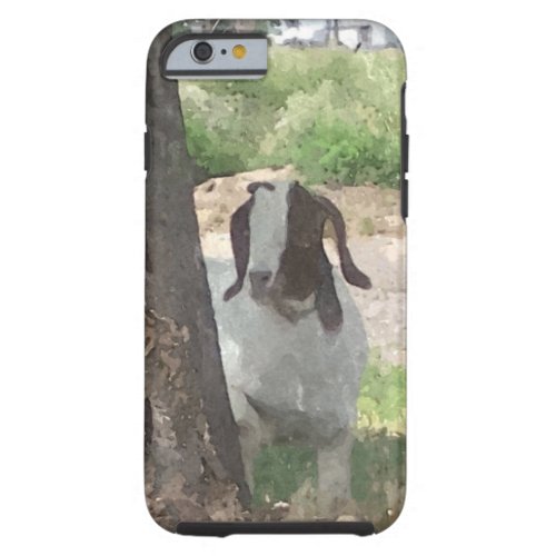 Watercolor Boer Goat Tough iPhone 6 Case