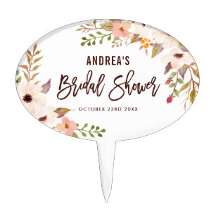 bridal shower cupcake toppers