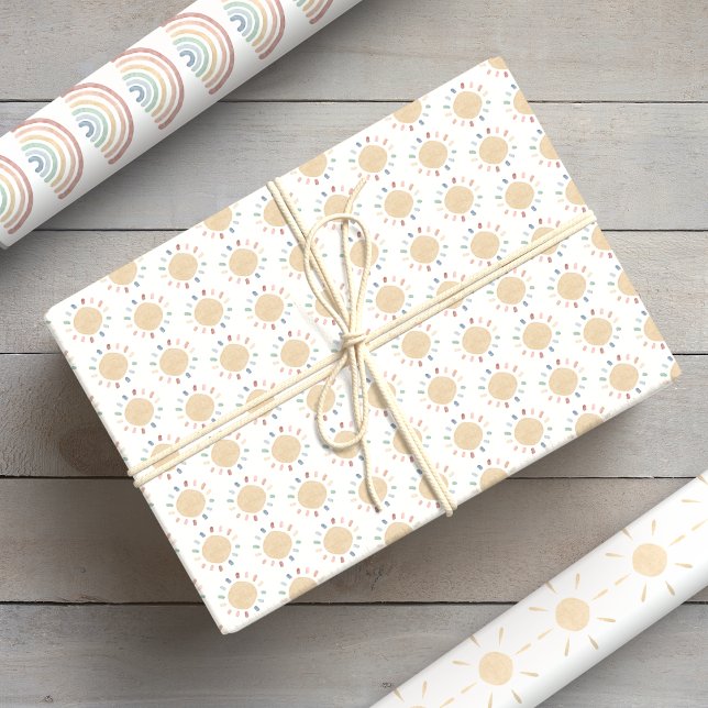 Watercolor Boho Baby Wrapping Paper Sheets (Watercolor Boho Baby Wrapping Paper Sheets
)