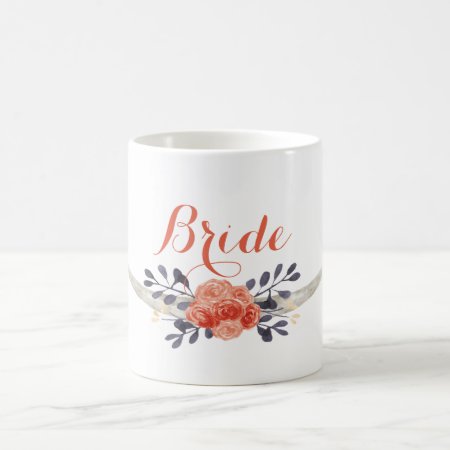 Watercolor Boho Bride Mug