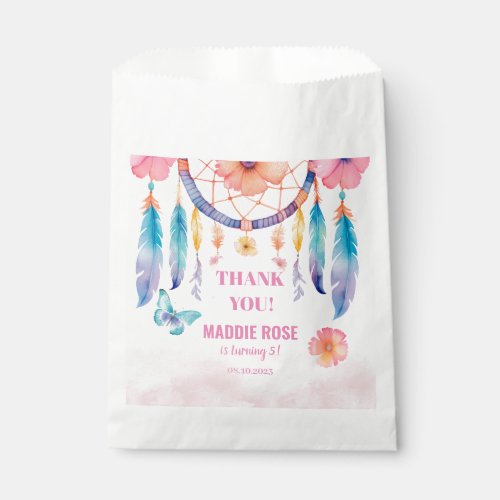 Watercolor Boho Dreamcatchers Favor Bag