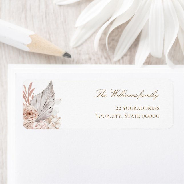 watercolor boho flowers label (Insitu)