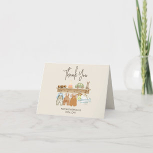 Watercolor Boho Nursery Baby Shower Thank You