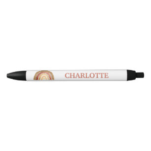 Watercolor Boho Pastel Kids Girl Rainbow Pen