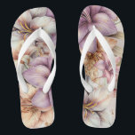 Watercolor Boho Pink Flowers Elegant Stylish Flip Flops<br><div class="desc">Watercolor Boho Pink Flowers Elegant Stylish Flip Flops. Unique,  beautiful,  stylish design. Easy to be personalized. Matching items are available.</div>