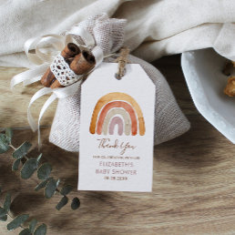 Watercolor Boho Rainbow Baby Shower    Gift Tags