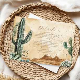 Watercolor Boho Western Enclosure Card