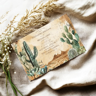 Watercolor Boho Western Invitation