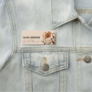 Watercolor Boho Wildflower Feminine Name Tag