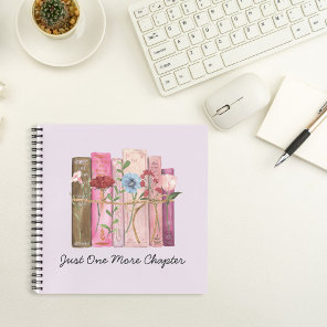 Watercolor Book Flower Pink Purple Reading Quote
